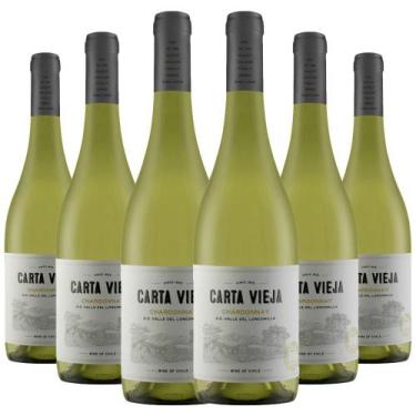 Imagem de Kit 6 Garrafas Carta Vieja Chardonnay