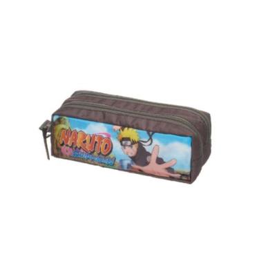Imagem de Estojo Duplo Naruto Shippuden Escolar Meninos Infantil - Pacific, Verd