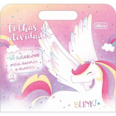 Imagem de Folhas Para Colorir Com Maleta Blink Tilibra