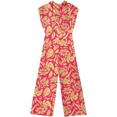 Imagem de Macacão Longo Estampado Com Decote Degagê-Feminino