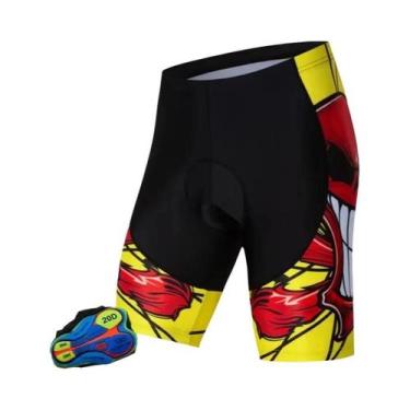 Imagem de Bermudas De Ciclismo Masculinas Com Almofada De Gel Respirável 20D Rou