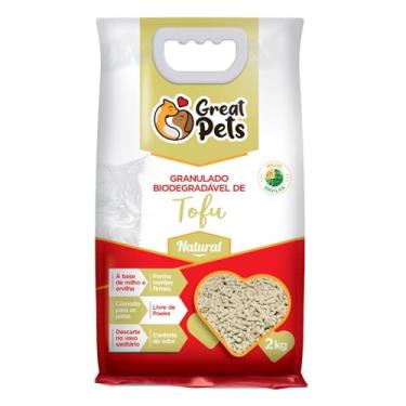 Imagem de Great Pets Areia Higiênica Biodegradável Tofu 2kg Natural