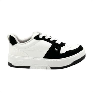 Imagem de Tênis Moda Feminino Via Marte Branco E Preto, Preto, Milk, Milk, 38