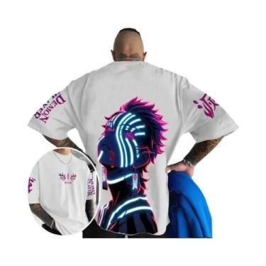 Imagem de Camiseta Casual Masculina Com Estampa 3D Do Personagem Tanjiro Kamado 