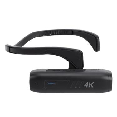 Imagem de Acouto Câmera Montada na Cabeça, Câmera 4K 30MP Vestível Com Estabilização de 6 Eixos e Grande Angular de 135 Graus, para Ciclismo Ao Ar Livre e Mountain Bike