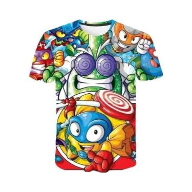 Imagem de Camiseta Infantil De Manga Curta Com Estampa De Anime Super Zings, Est