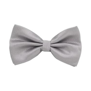 Imagem de Gravata Borboleta Masculina Clássica Em Tecido Liso Para Casamento E B