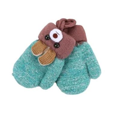 Imagem de Luvas De Inverno Para Bebês, Meninos E Meninas, Com Desenho De Urso Fo