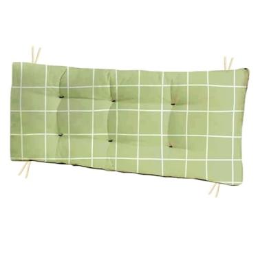 Imagem de Almofada Futon 110 cm x 35 cm para cadeira e banco estampada - Varias Estampas - Futon grande Moderna(listrado verde)