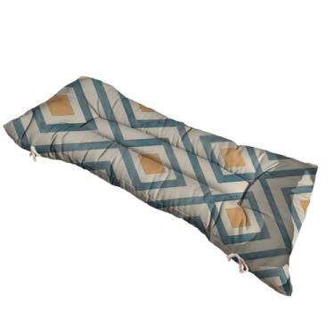 Imagem de Almofada Futon 120 cm x 40 cm para cadeira e banco estampada - Varias Estampas - Futon grande Moderna(Geometrico moderno)