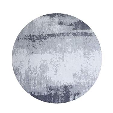 Imagem de Tapete macio super macio simples criativo sala de estar mesa de café quarto tapete redondo para sala de estar quarto (tamanho: 130 cm 130 cm) (120 cm * 120 cm)