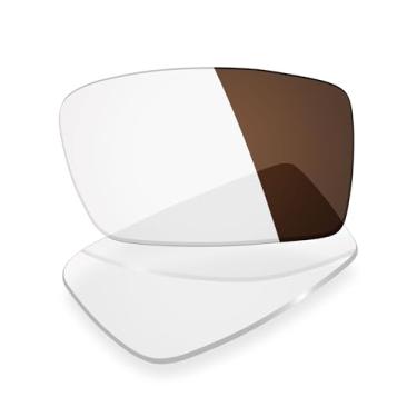 Imagem de Mryok Lentes de reposição UV400 compatíveis com óculos de sol Arnette After Party AN4158 62 mm, HD Polarized, proteção UV, resistente a impactos e perfeitamente ajustado - marrom fotocromático anti