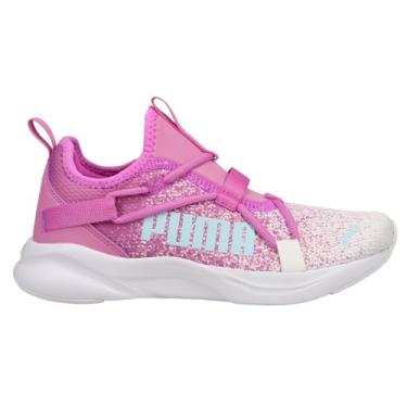 Imagem de PUMA Tênis infantil feminino Softride Rift Sprinkle Slip On Casual - Roxo, Orquídea elétrica/azul-claro, 19