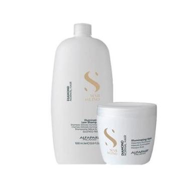 Imagem de Kit Alfaparf Milano Professional Semi Di Lino Diamond - Shampoo e Máscara 500ml-Unissex