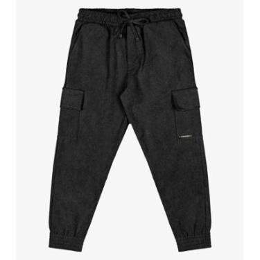 Imagem de Calça Infantil Feminino Jogger Trick Nick Preto-Feminino