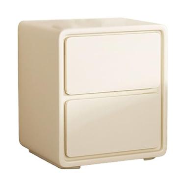 Imagem de Mesa de cabeceira grande espaço pequeno armazenamento envoltório mesa de cabeceira com 2 gavetas mesa de canto quarto sala de estar móveis de cabeceira