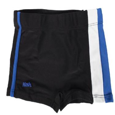 Imagem de Sunga Boxer Infantil Mash Liso/Estampada, Preto, Royal, M
