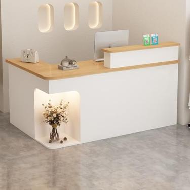 Imagem de Mesa de recepção, recepção, recepção pequena, balcão de loja, mesa de recepção em forma de L, balcão de caixa, balcão de recepção, mesa de recepção de salão, mesa de recepção em pé, mesa de recepção