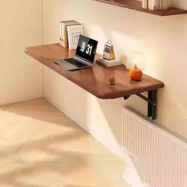 Imagem de Mesa dobrável montada na parede, mesa de cozinha, mesa de parede dobrável, lavanderia, mesa de parede, flutuante, economia de espaço para sala de jantar, estudo, cozinha, escritórios, quartos
