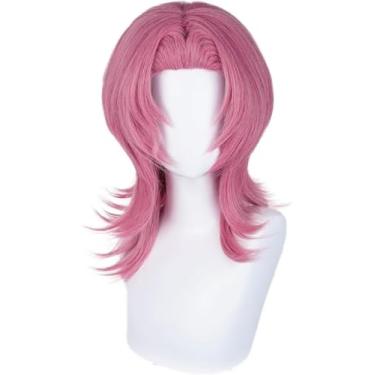 Imagem de SpeedBeauty Peruca feminina cosplay fantasia Halloween (rosa claro)