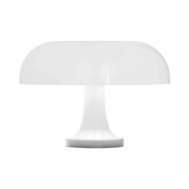 Imagem de Luminária De Mesa Clássica Laranja Em Formato De Cogumelo, Arte Modern