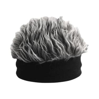 Imagem de Gorro De Inverno Tricotado Para Homens, Estilo Divertido De Pele De Me