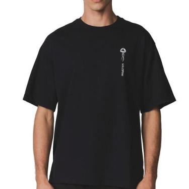 Imagem de Camiseta Oakley 2075 Jellyfish SM26 Masculina Blackout, G, Preto