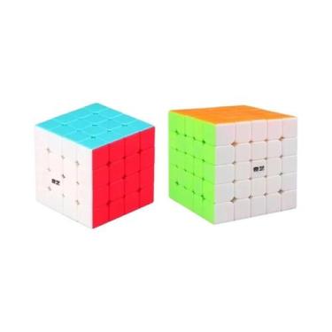 Imagem de Cubo Mágico QiYi Sem Adesivos 2x2 3x3 4x4 5x5 6x6 7x7 8x8 9x9 Brinqued