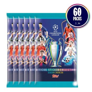 Imagem de Topps Kit 60 Envelopes Figurinha UEFA Champions League 24/25-Unissex