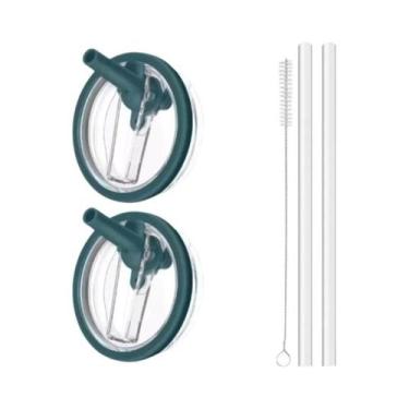 Imagem de Tampa Com Canudo Flip De 40oz À Prova De Vazamentos Para Copo Stanley 