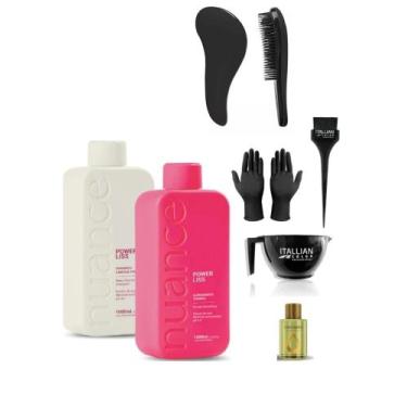 Imagem de Kit Progressiva Alinhamento Capilar Power Liss Nuance 1l - Nuance Prof