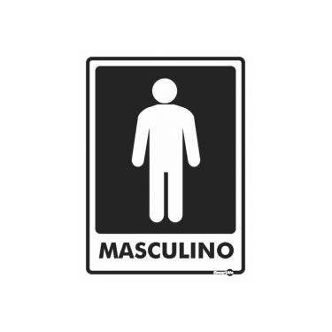 Imagem de Placa Masculino PS66 20X15CM - EncartAle