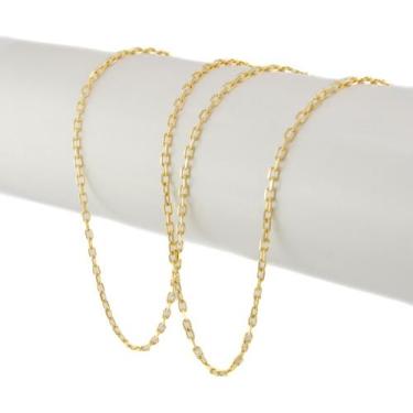 Imagem de Cordão De Ouro 18k Masculino Corrente Cadeado 2.4 60 Cm - JOIE JOIAS F