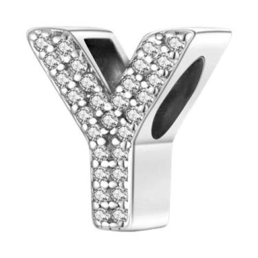 Imagem de Pulseira De Prata 925 Com Berloques De 26 Letras Clássicas Para Mulher