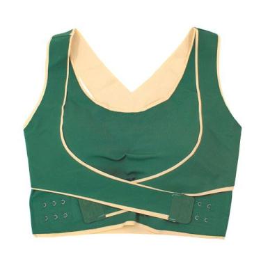 Imagem de Sutiã Cinta Modeladora Levanta Seios Compressão Top Verde Tamanhos:M -