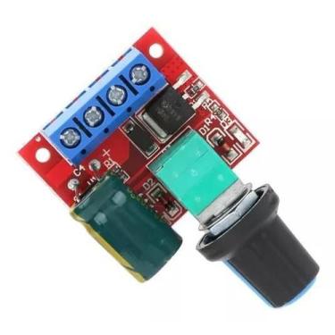 Imagem de Mini Módulo Controlador Velocidade Pwm Motor 12V 5A Dc 5-35V - OEM