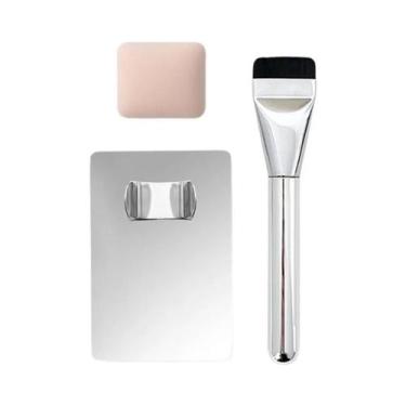 Imagem de Kit Múltiplo De Pincéis De Maquiagem Em Aço Inoxidável Para Base, Bato