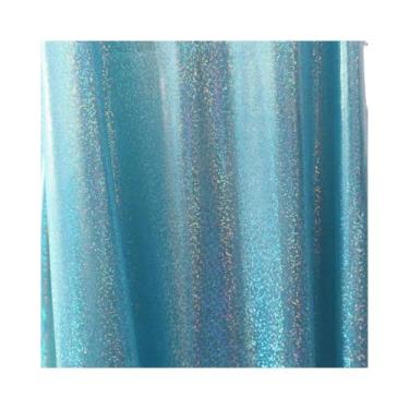 Imagem de Tecido De Poliéster Com Glitter Iridescente Laser 150x50cm Para Decora