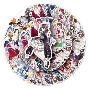 Imagem de Conjunto de adesivos Anime Lolita Girls Vinyl Cartoon Anime x50 - yiwe