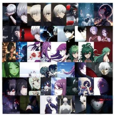 Imagem de Adesivos de vinil impermeável Tokyo Ghouls Anime 64 unidades - yiweisa