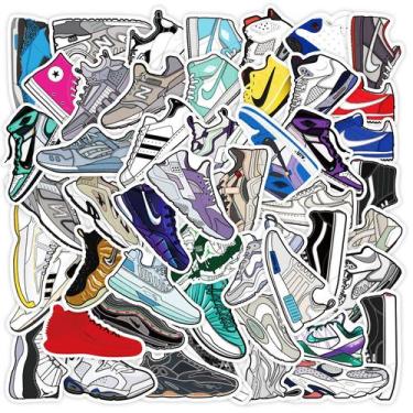 Imagem de Adesivos de anime de vinil impermeável de 50 unidades/lote para tênis 