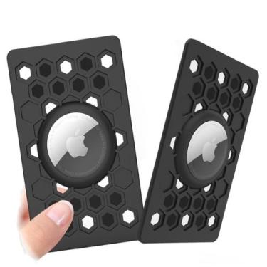 Imagem de Porta-carteira AirTag, pacote com 2 unidades Bingcok Ultra Thin Black