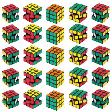 Imagem de Brinquedo de festa Mini Cube Puzzle 3x3x3, pacote com 24 unidades para