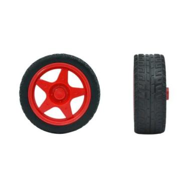 Imagem de Roda Robótica Plástica Mecanum TT Motor Acessórios Para Carro Intelige