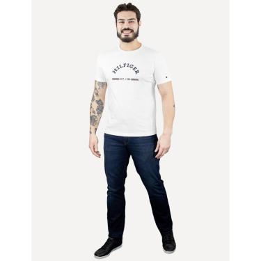 Imagem de Camiseta Tommy Hilfiger Masculina Arch American Branca-Masculino
