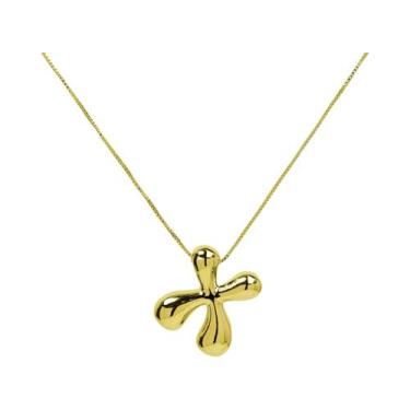 Imagem de Colar Feminino Banhado a Ouro 18k Com Pingente De Letra Inicial Criati