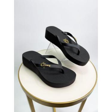 Imagem de Chinelo cs young original plataforma cor:pretatamanho:37/38, Preto, 37