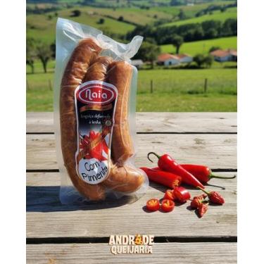 Imagem de Linguiça Defumada a Lenha com Pimenta - 500g - Sabor Artesanal - Naia 