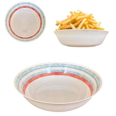 Imagem de Tigela Bowl Saladeira Redonda Funda Melamina Cozinha 850ml - Fx