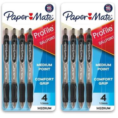 Imagem de Caneta Esferográfica Retrátil Paper Mate Profile 1mm Preta